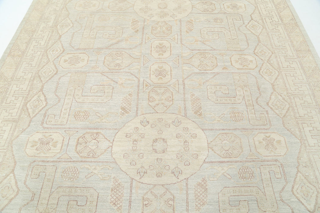 Hand Knotted Khotan Wool Rug 8' 2" x 9' 5" - No. AT69417