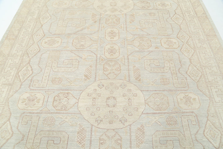 Hand Knotted Khotan Wool Rug 8' 2" x 9' 5" - No. AT69417