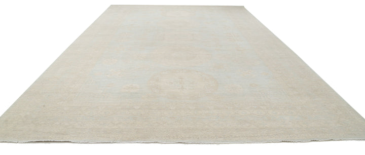 Hand Knotted Khotan Wool Rug 11' 8" x 17' 11" - No. AT27397