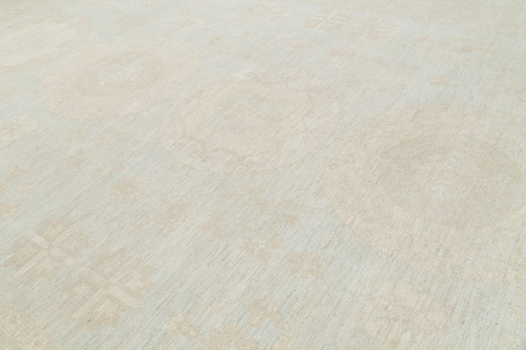 Hand Knotted Khotan Wool Rug 11' 8" x 17' 11" - No. AT27397