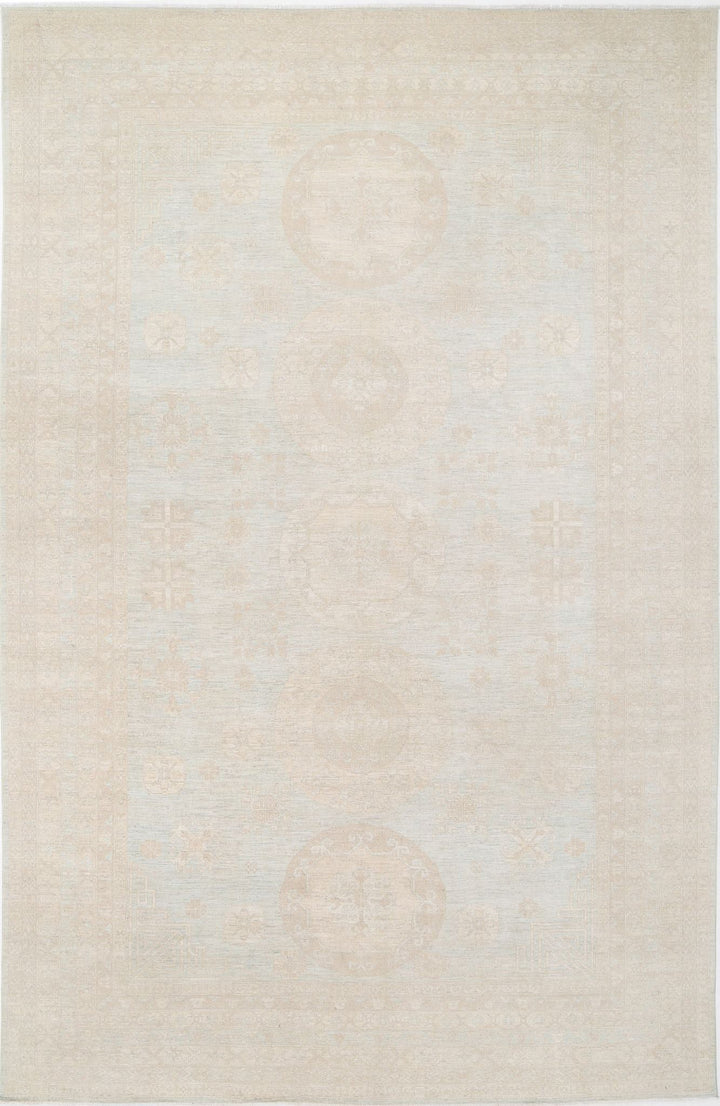 Hand Knotted Khotan Wool Rug 11' 8" x 17' 11" - No. AT27397