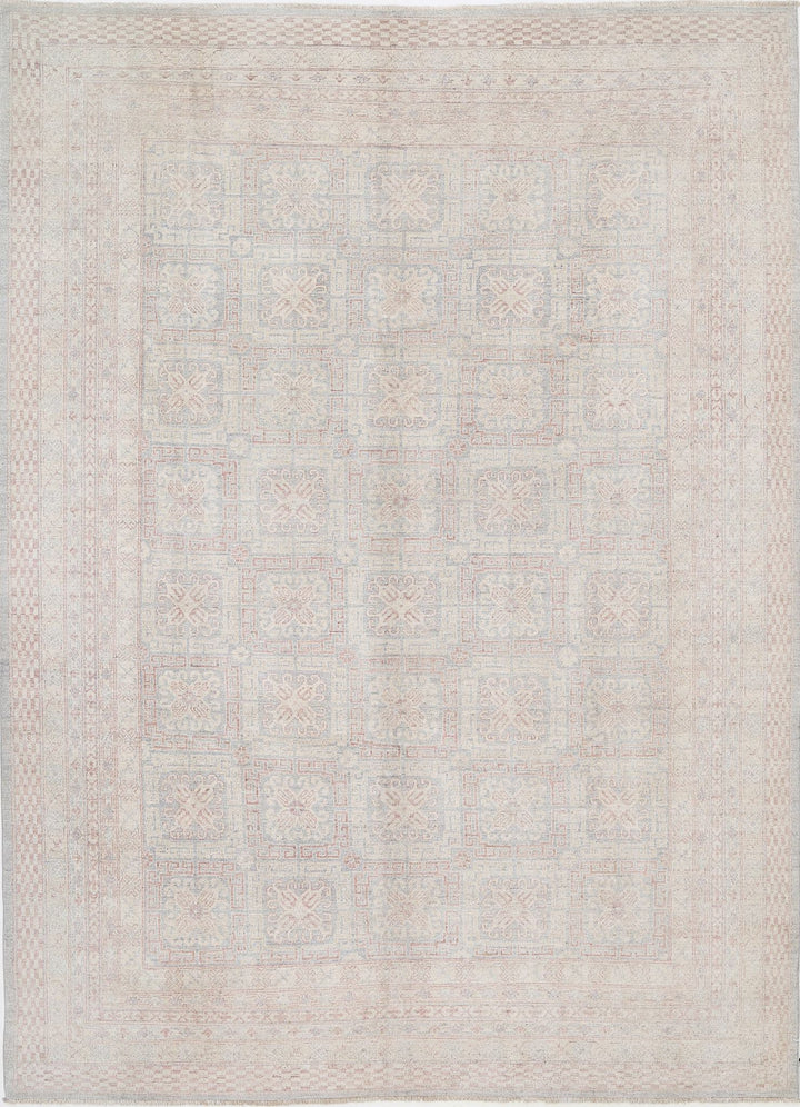 Hand Knotted Khotan Wool Rug 8' 6" x 11' 9" - No. AT18398