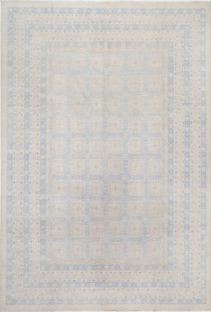 Hand Knotted Khotan Wool Rug 12' 3" x 17' 9" - No. AT19870