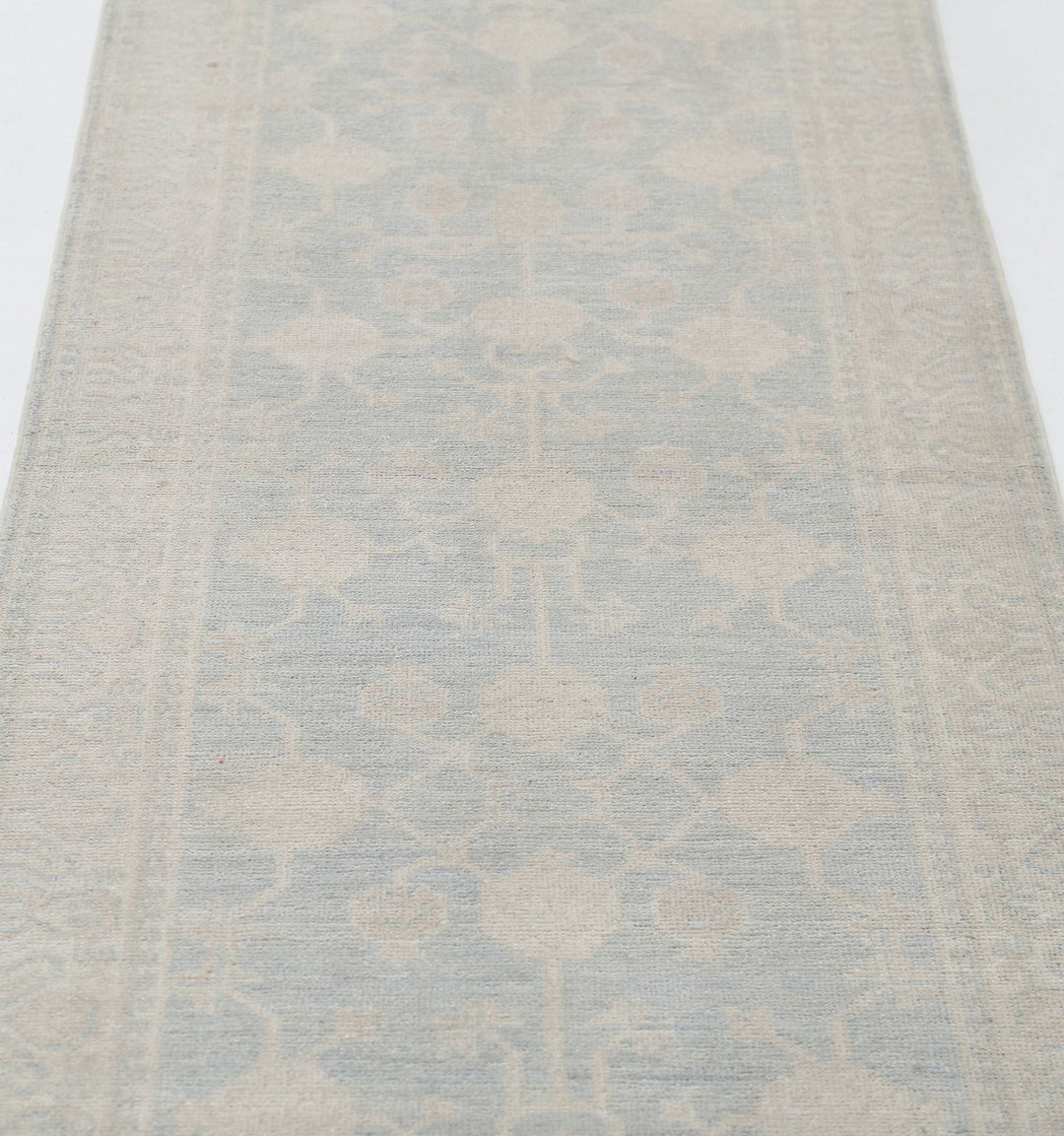 Hand Knotted Khotan Wool Rug 2' 5" x 9' 11" - No. AT14347