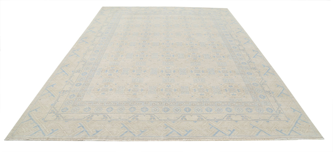 Hand Knotted Khotan Wool Rug 8' 9" x 11' 11" - No. AT70837