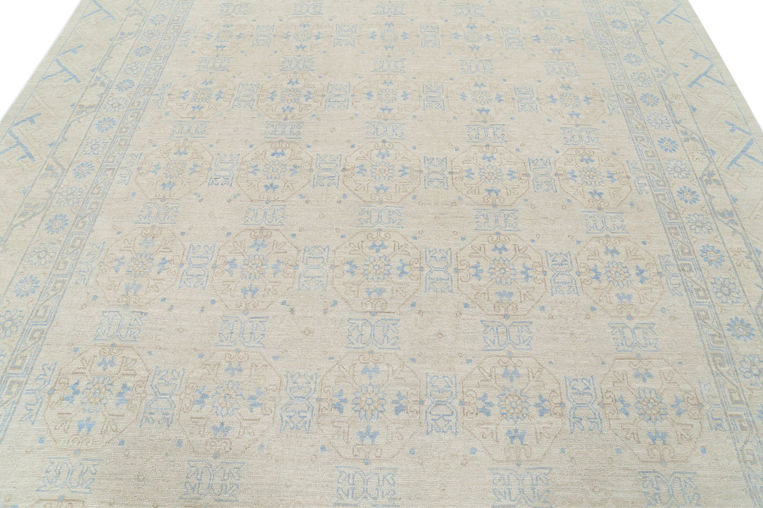 Hand Knotted Khotan Wool Rug 8' 9" x 11' 11" - No. AT70837