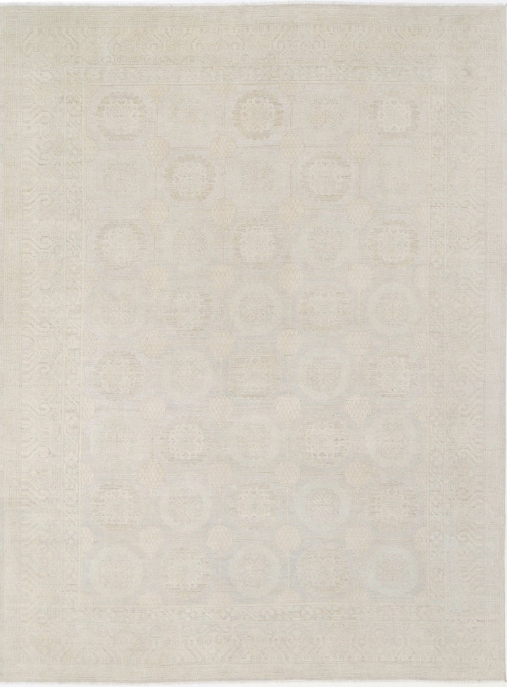 Hand Knotted Khotan Wool Rug 8' 10" x 11' 10" - No. AT52518