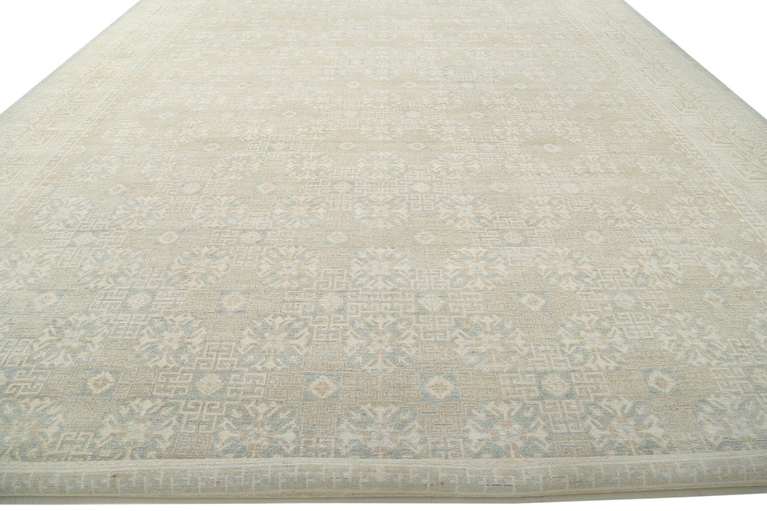 Hand Knotted Khotan Wool Rug 15' 4" x 23' 0" - No. AT33834