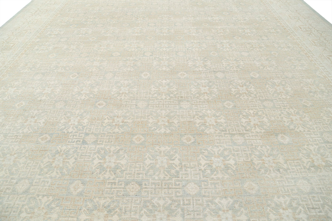 Hand Knotted Khotan Wool Rug 15' 4" x 23' 0" - No. AT33834