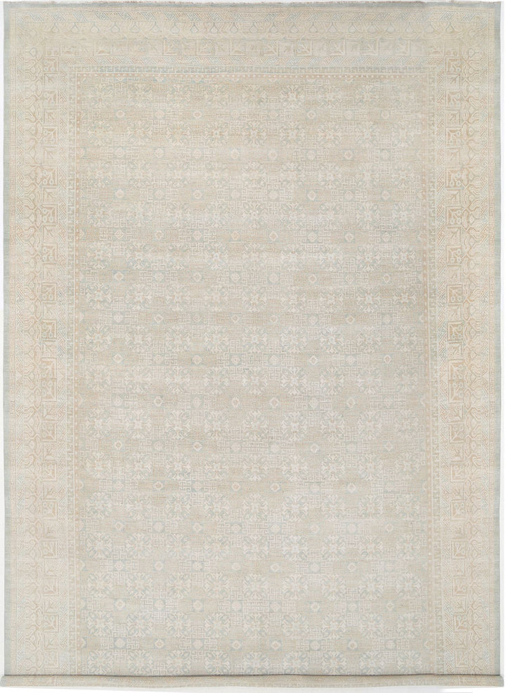 Hand Knotted Khotan Wool Rug 15' 4" x 23' 0" - No. AT33834