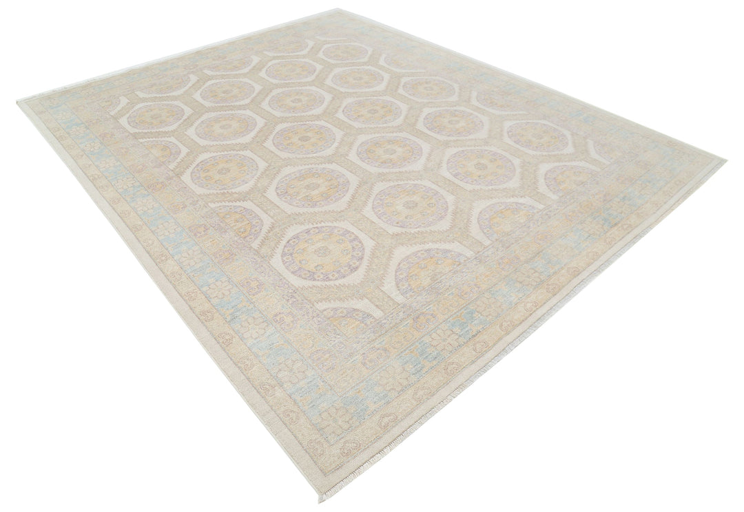 Hand Knotted Khotan Wool Rug 8' 0" x 9' 10" - No. AT41895