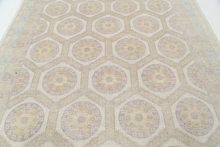 Hand Knotted Khotan Wool Rug 8' 0" x 9' 10" - No. AT41895