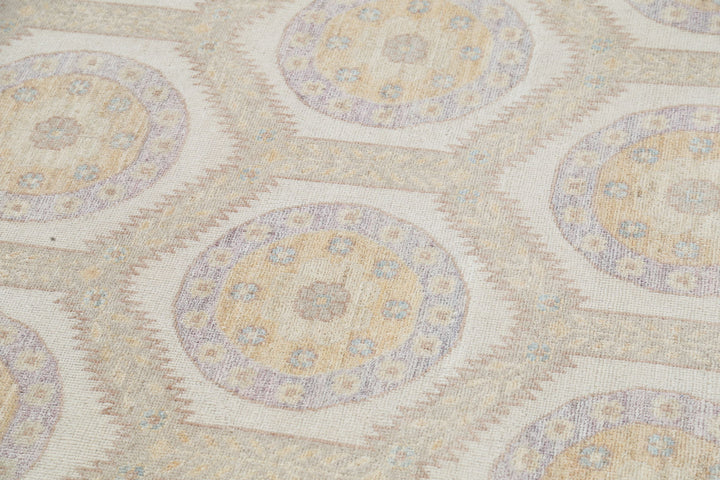 Hand Knotted Khotan Wool Rug 8' 0" x 9' 10" - No. AT41895