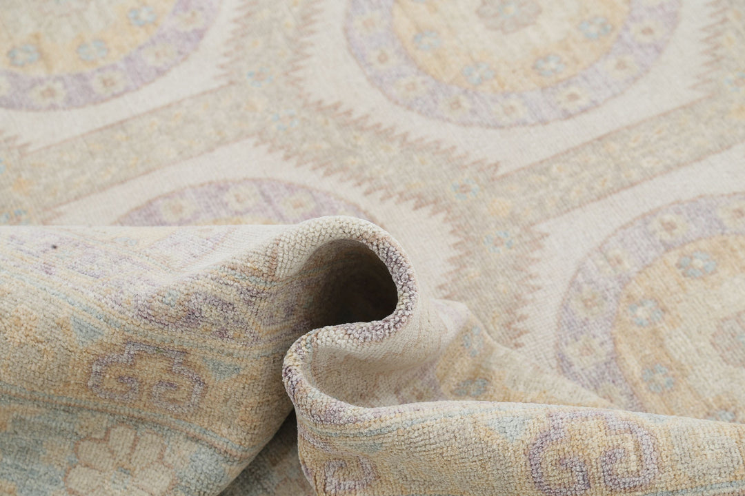 Hand Knotted Khotan Wool Rug 8' 0" x 9' 10" - No. AT41895