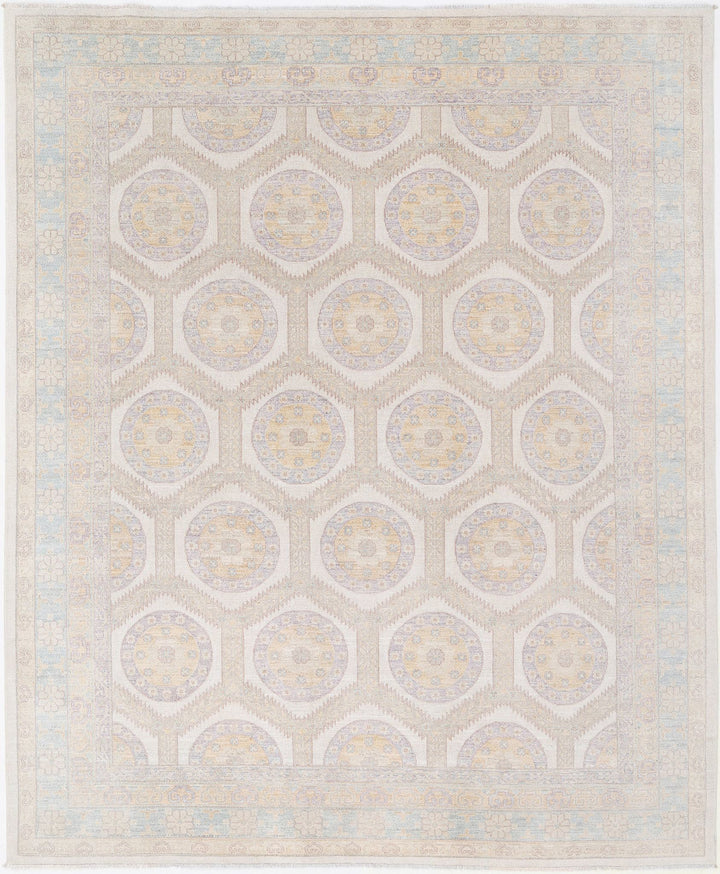 Hand Knotted Khotan Wool Rug 8' 0" x 9' 10" - No. AT41895