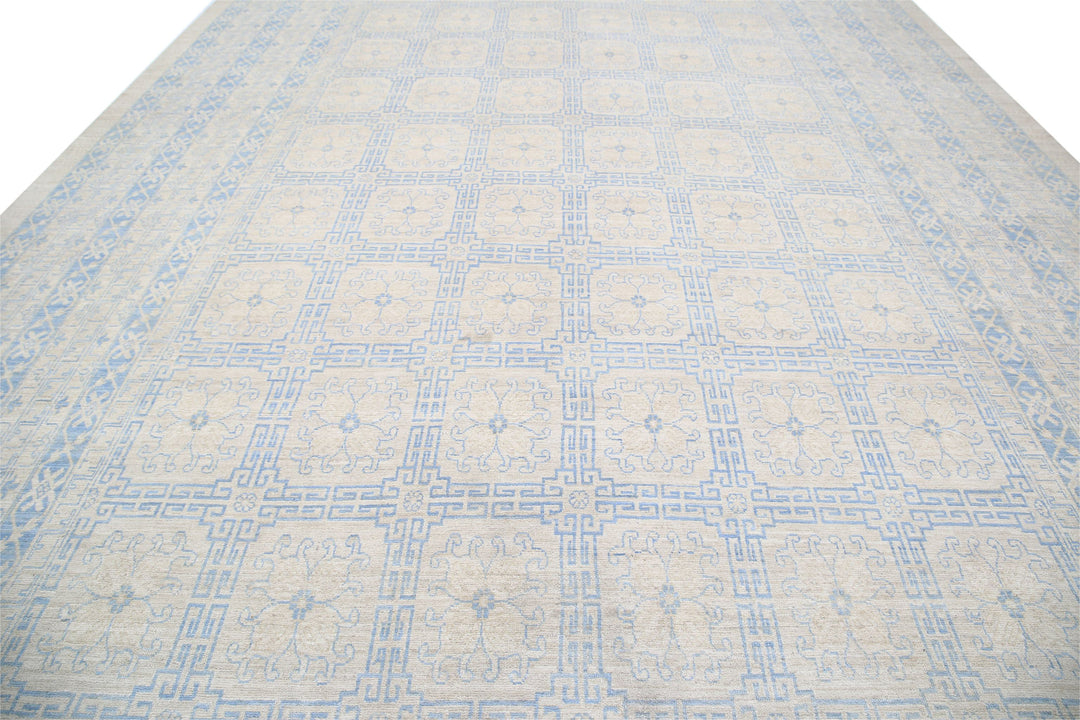 Hand Knotted Khotan Wool Rug 12' 5" x 31' 3" - No. AT77968