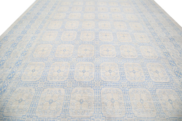 Hand Knotted Khotan Wool Rug 12' 5" x 31' 3" - No. AT77968