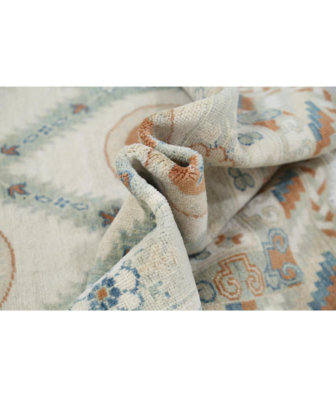 Hand Knotted Khotan Wool Rug 9' 4" x 12' 0" - No. AT35641