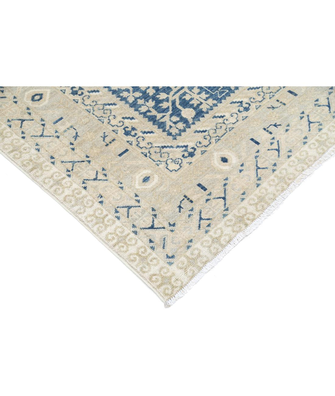 Hand Knotted Khotan Wool Rug 9' 3" x 12' 0" - No. AT47590