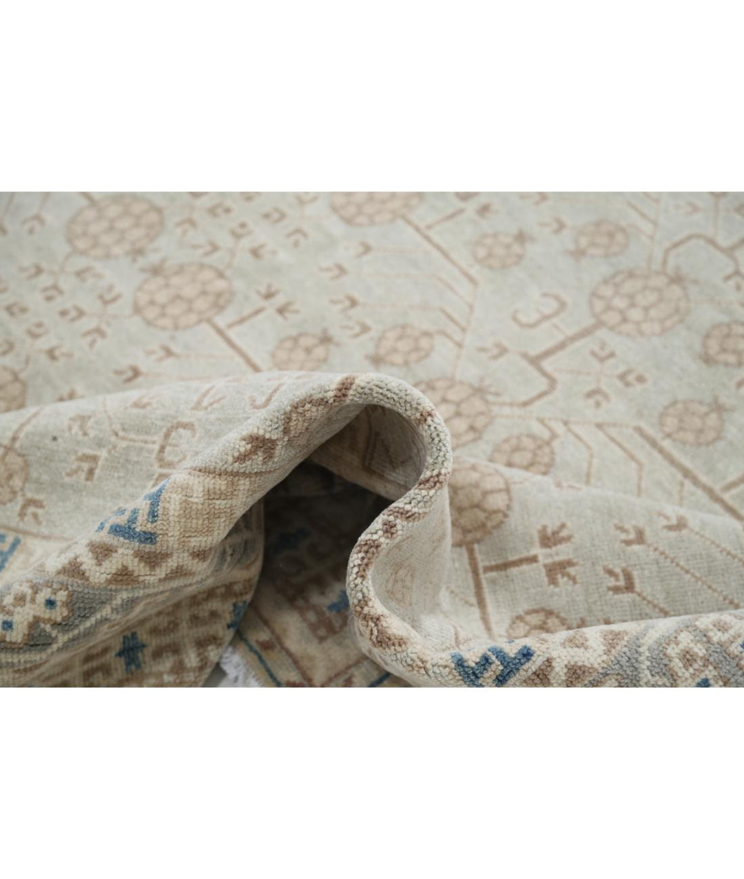 Hand Knotted Khotan Wool Rug 9' 5" x 11' 11" - No. AT95571