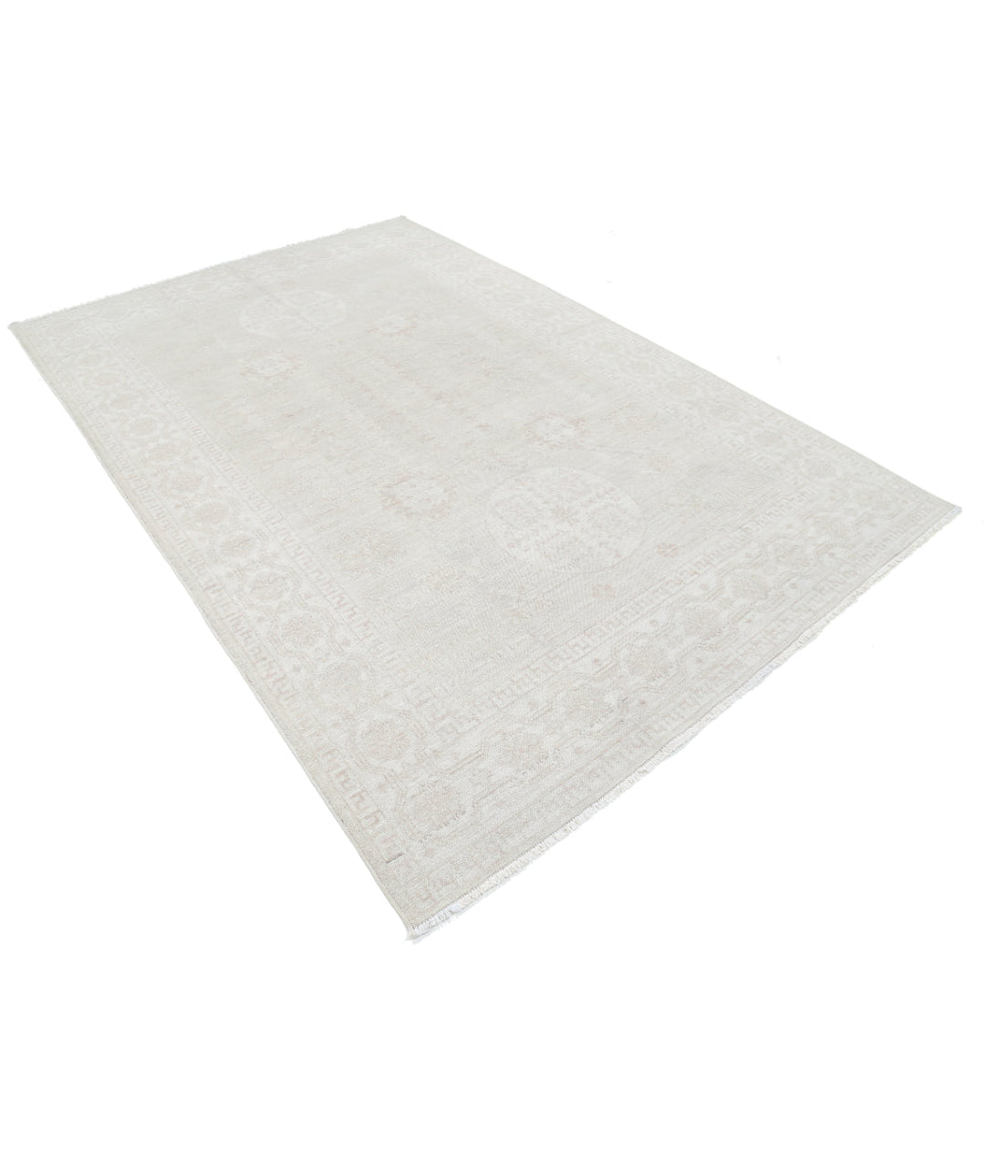 Hand Knotted Khotan Wool Rug 6' 1" x 9' 2" - No. AT33641