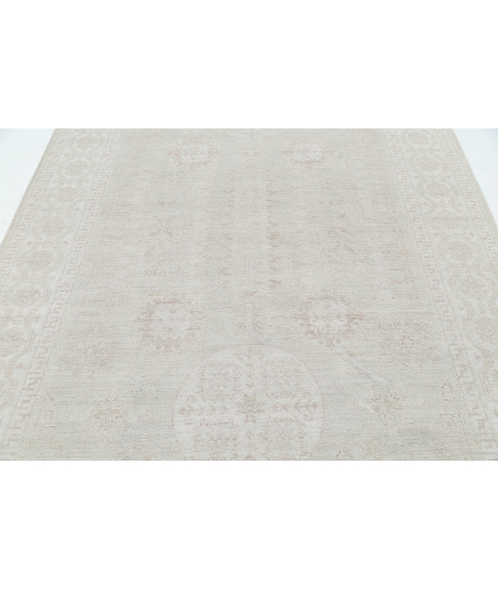 Hand Knotted Khotan Wool Rug 6' 1" x 9' 2" - No. AT33641