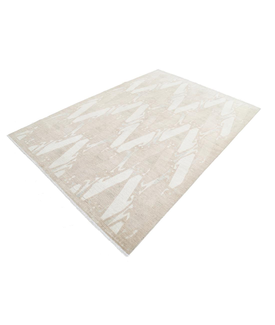 Hand Knotted Khotan Wool Rug 6' 0" x 8' 9" - No. AT85061