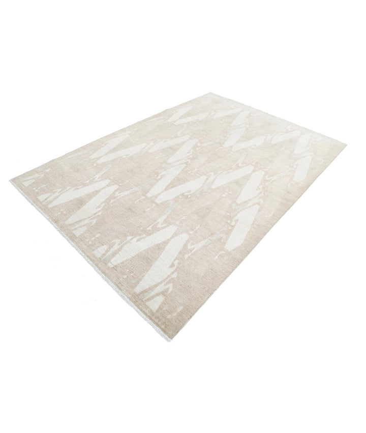 Hand Knotted Khotan Wool Rug 6' 0" x 8' 9" - No. AT85061