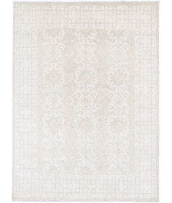 Hand Knotted Khotan Wool Rug 7' 2" x 9' 11" - No. AT11443