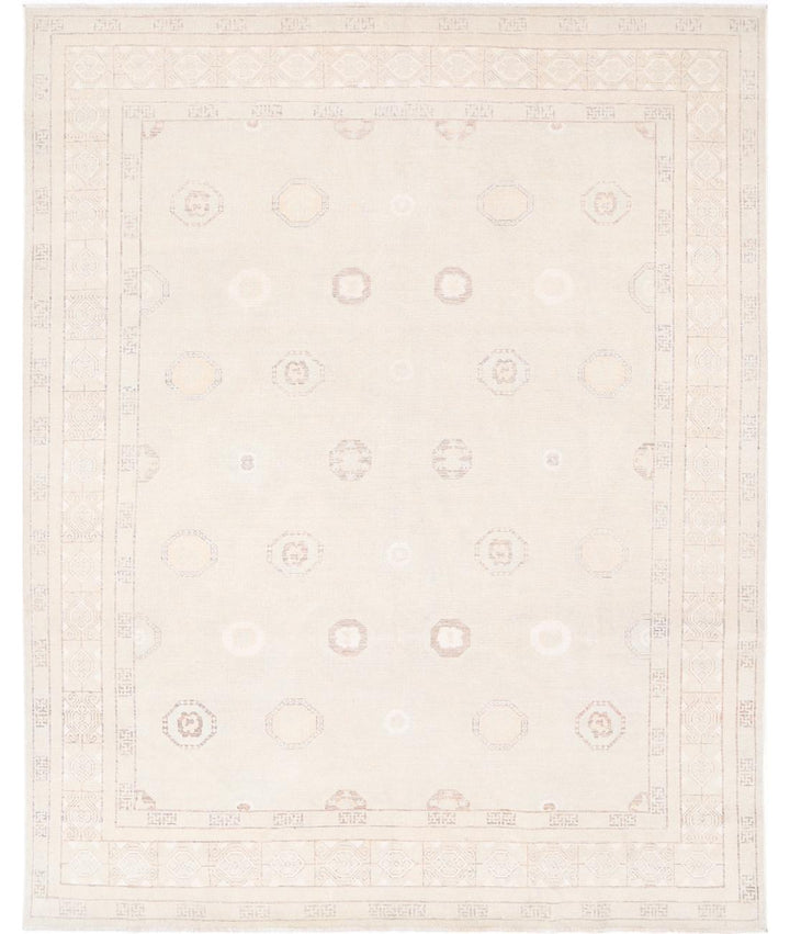 Hand Knotted Khotan Wool Rug 8' 7" x 10' 10" - No. AT38079