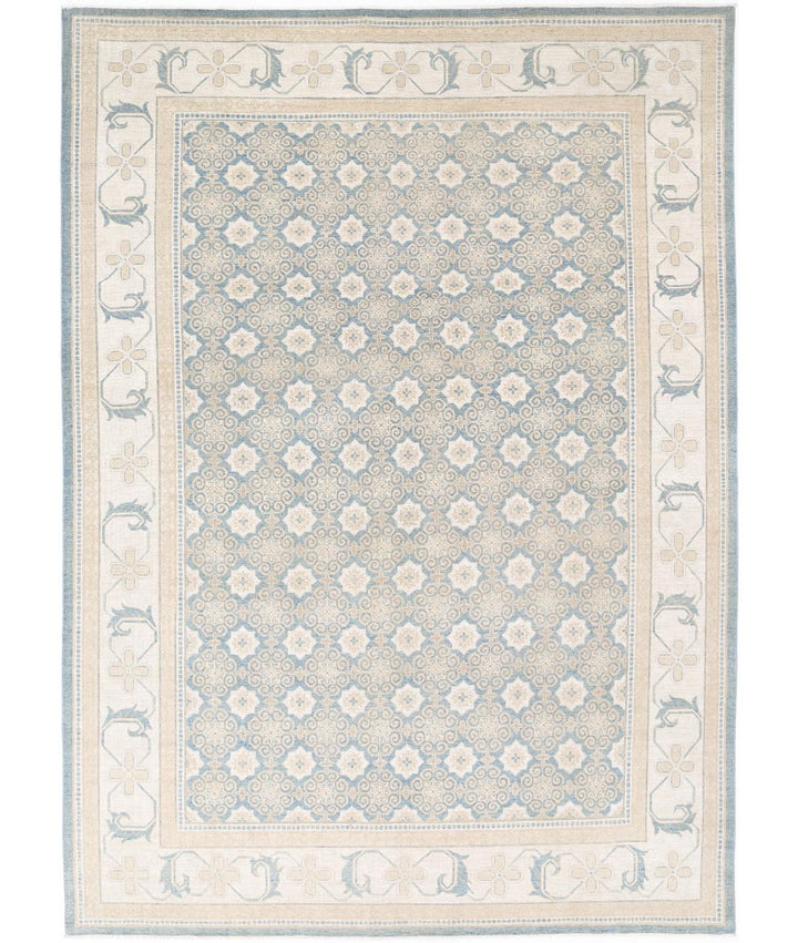 Hand Knotted Khotan Wool Rug 9' 9" x 13' 9" - No. AT13127