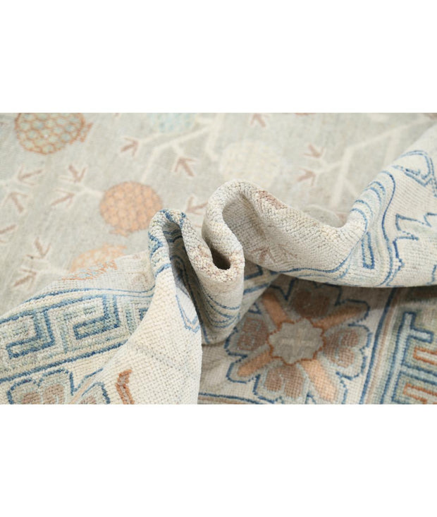 Hand Knotted Khotan Wool Rug 10' 2" x 13' 8" - No. AT55306