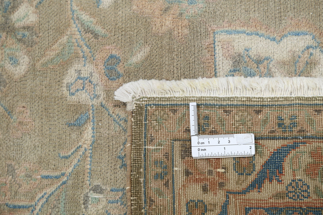 Hand Knotted Vintage Persian Sarouk Wool Rug 10' 6" x 12' 10" - No. AT98298