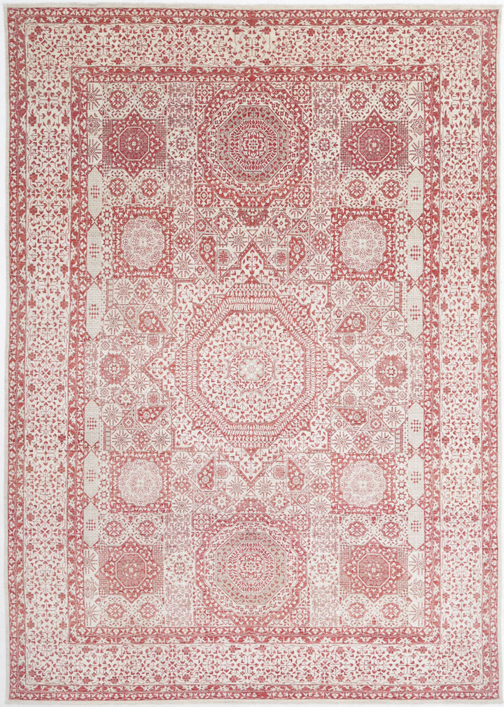 Hand Knotted Mamluk Wool Rug 8' 11" x 12' 8" - No. AT77838