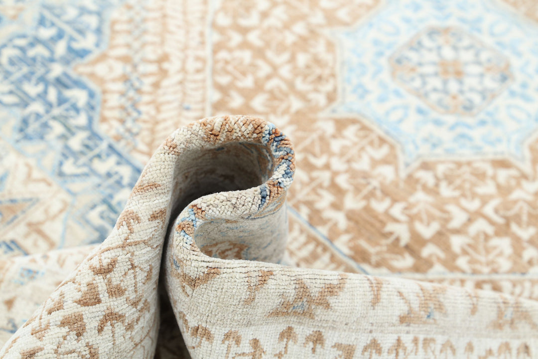 Hand Knotted Fine Mamluk Wool Rug 7' 8" x 10' 2" - No. AT62448