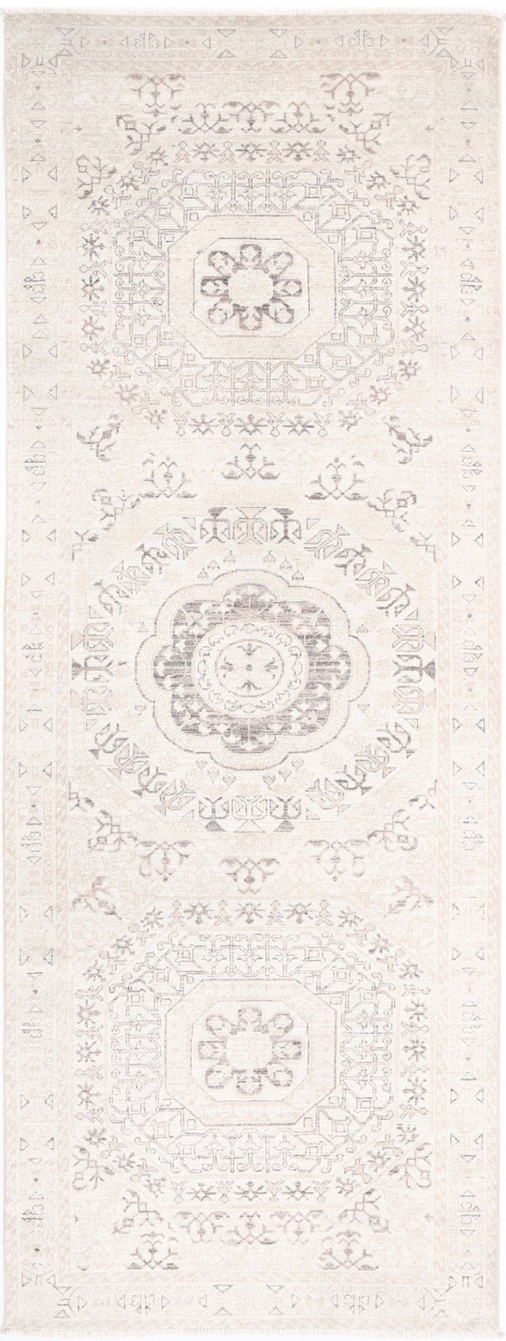 Hand Knotted Fine Mamluk Wool Rug 3' 5" x 9' 5" - No. AT83161