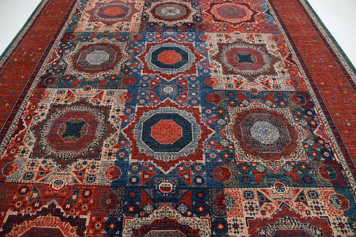 Hand Knotted Fine Mamluk Wool Rug 10' 2" x 13' 0" - No. AT46107