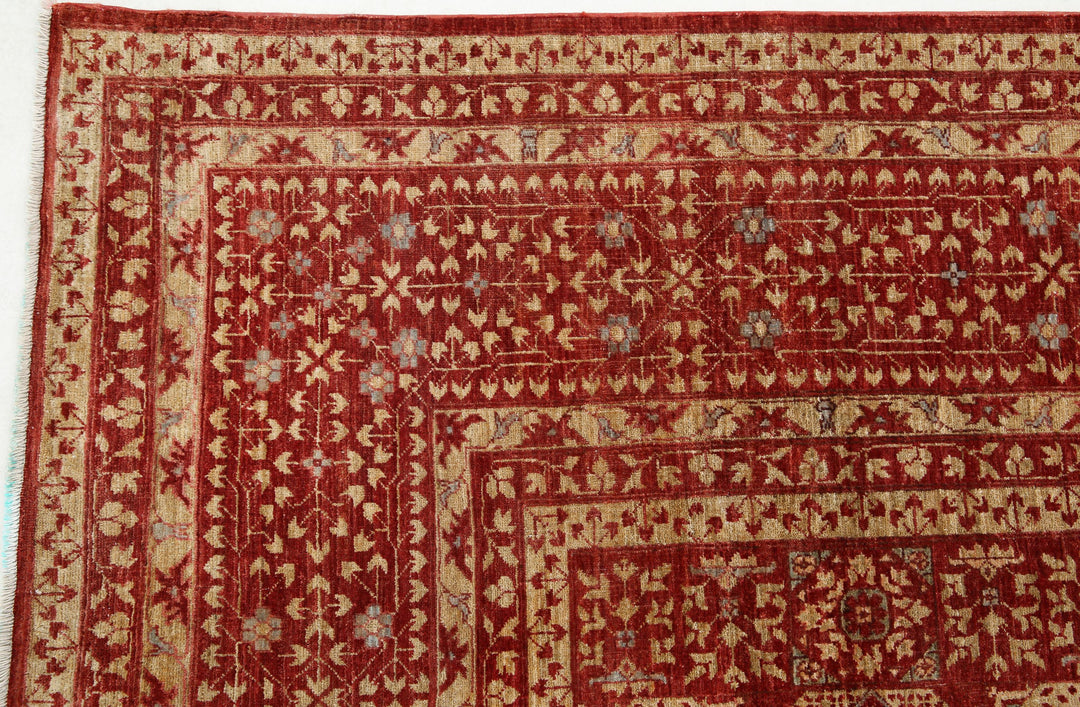 Hand Knotted Fine Mamluk Wool Rug 8' 6" x 11' 9" - No. AT28375