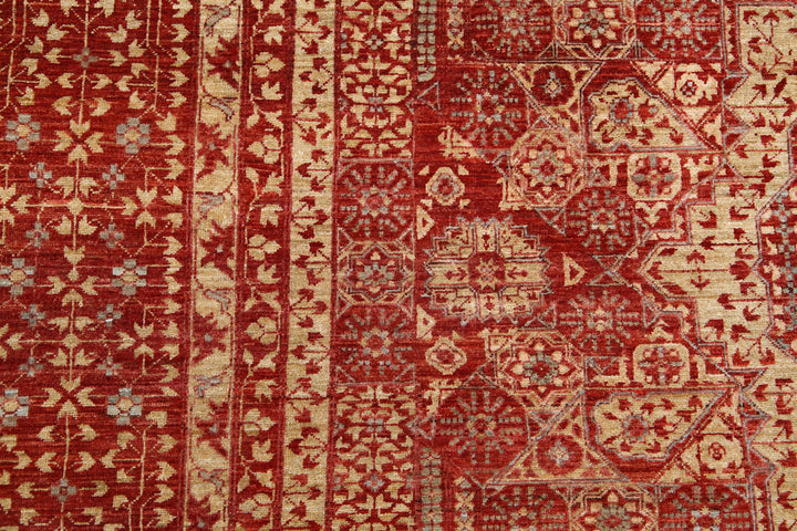 Hand Knotted Fine Mamluk Wool Rug 8' 6" x 11' 9" - No. AT28375