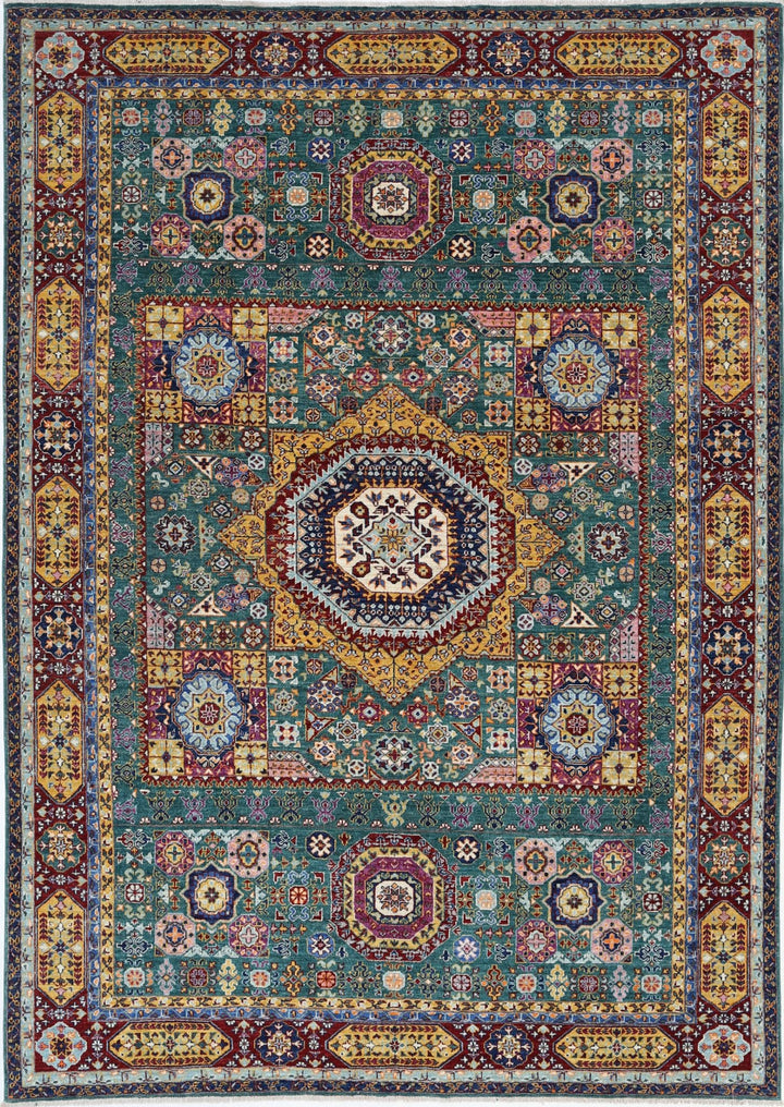 Hand Knotted Mamluk Wool Rug 6' 9" x 9' 6" - No. AT60395
