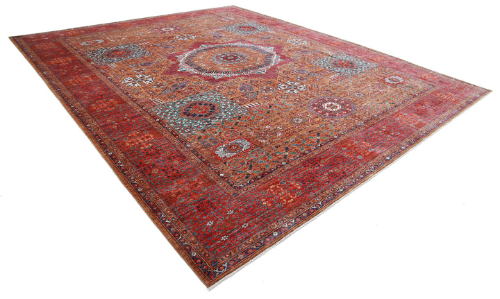 Hand Knotted Nomadic Caucasian Humna Wool Rug 13' 3" x 16' 2" - No. AT64444