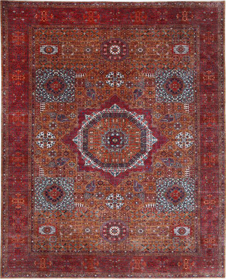 Hand Knotted Nomadic Caucasian Humna Wool Rug 13' 3" x 16' 2" - No. AT64444