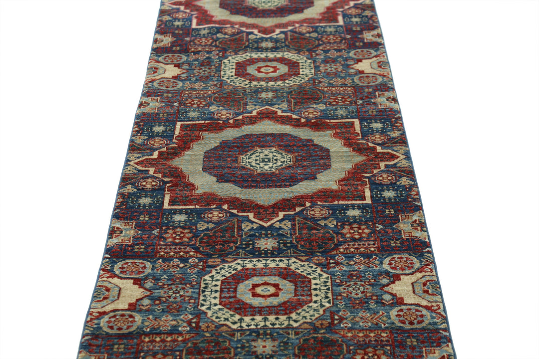 Hand Knotted Mamluk Wool Rug 2' 5" x 11' 7" - No. AT78384