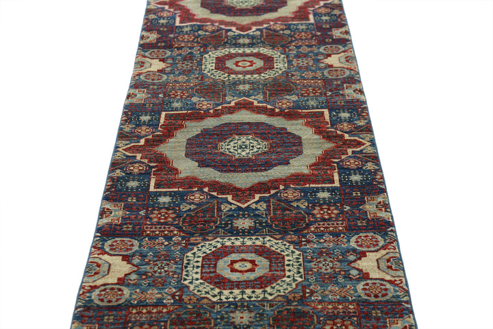 Hand Knotted Mamluk Wool Rug 2' 5" x 11' 7" - No. AT78384