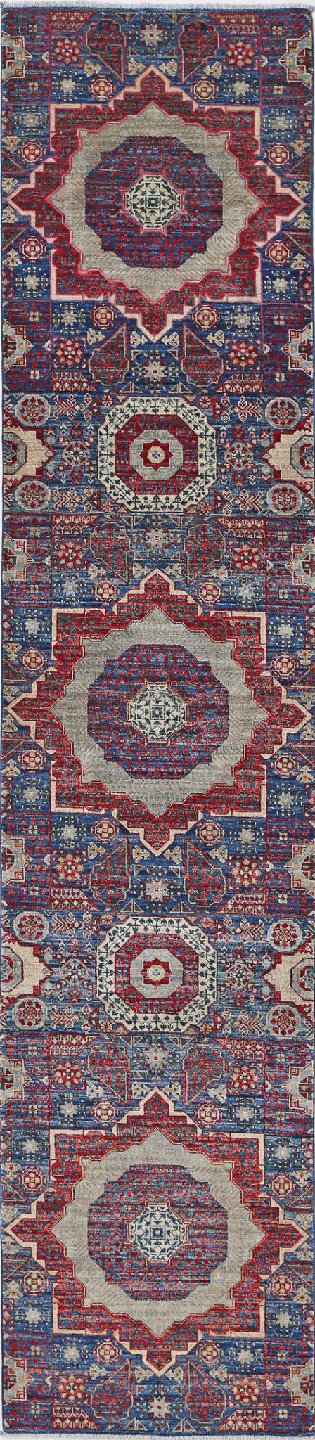 Hand Knotted Mamluk Wool Rug 2' 5" x 11' 7" - No. AT78384