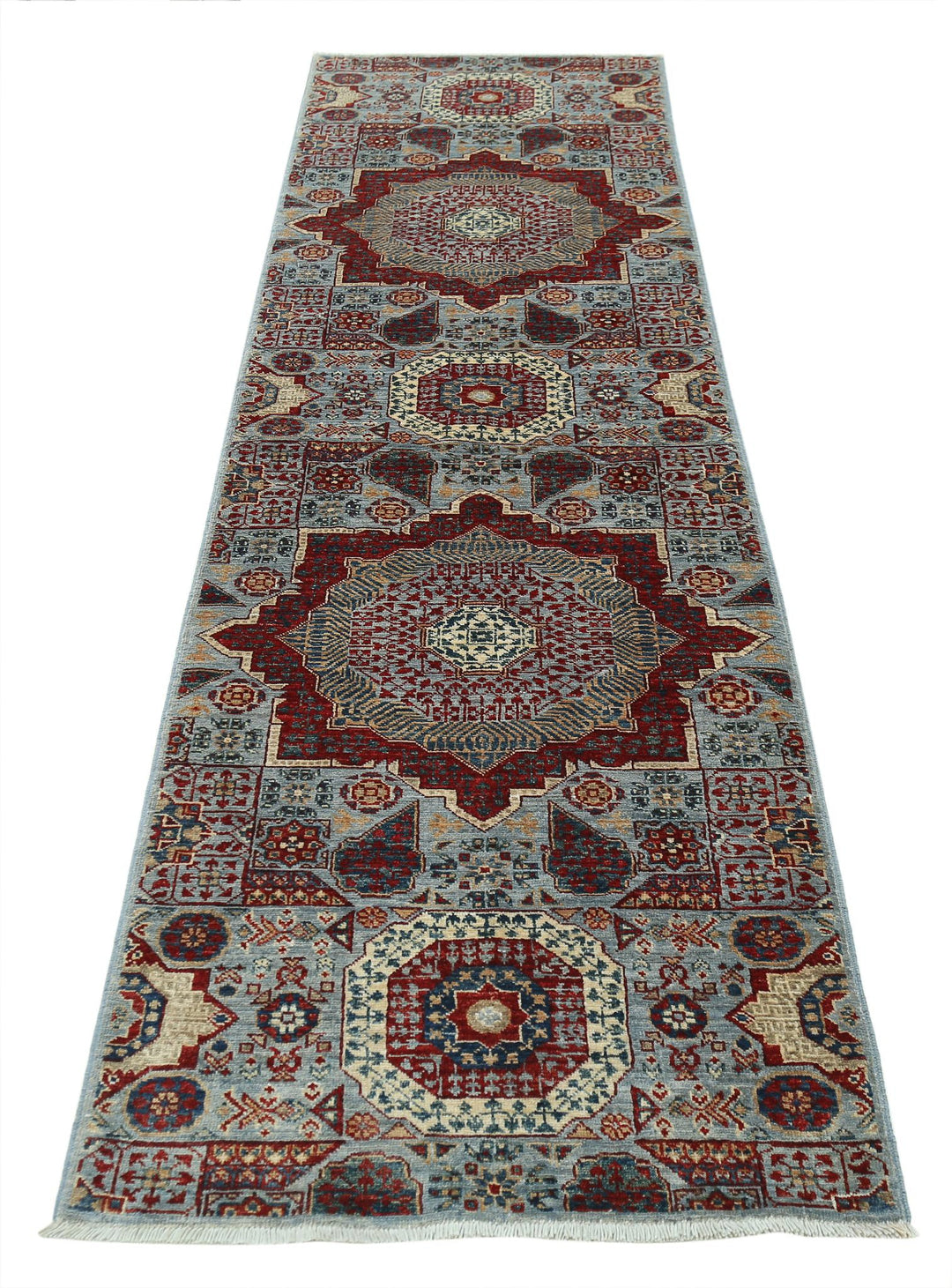 Hand Knotted Mamluk Wool Rug 2' 5" x 9' 8" - No. AT61049
