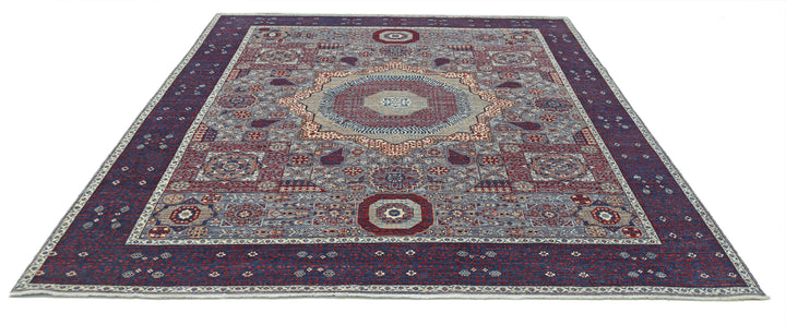Hand Knotted Mamluk Wool Rug 8' 0" x 9' 11" - No. AT35424