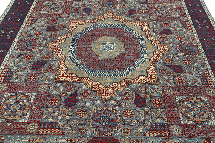 Hand Knotted Mamluk Wool Rug 8' 0" x 9' 11" - No. AT35424