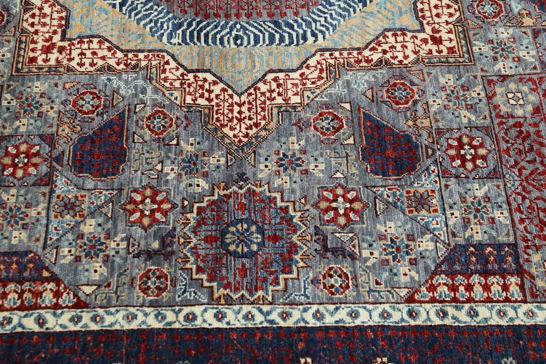 Hand Knotted Mamluk Wool Rug 8' 0" x 9' 11" - No. AT35424