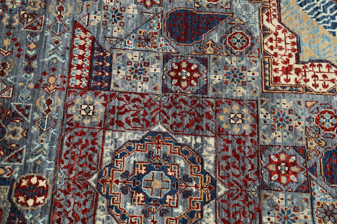 Hand Knotted Mamluk Wool Rug 8' 0" x 9' 11" - No. AT35424